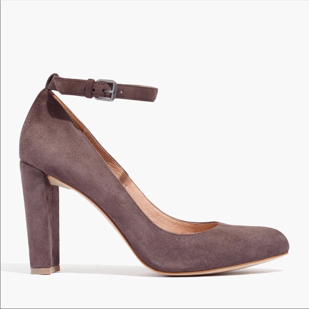 Madewell Crescent Heel Pump - Taupe Purple